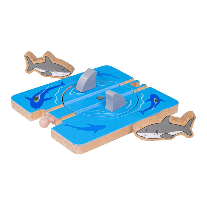 Load image into Gallery viewer, Bigjigs houten rails - haaienaanval - 4dlg.