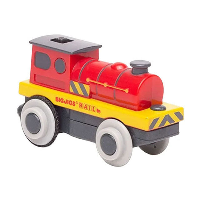 Afbeelding laden in galerijviewer, Bigjigs rail aangedreven lokomotief voor houten treinbanen