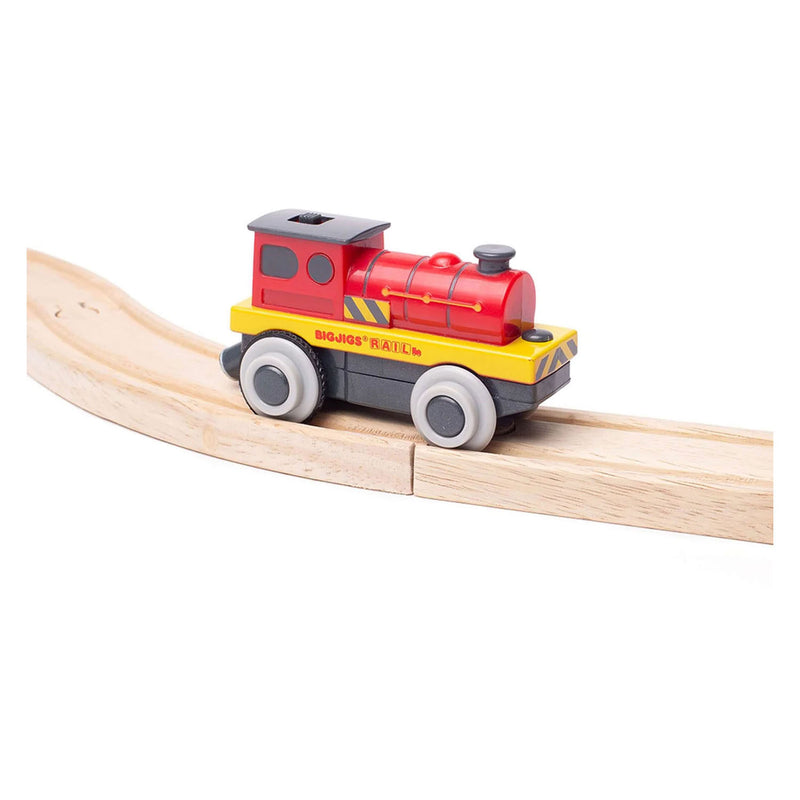 Afbeelding laden in galerijviewer, Bigjigs rail aangedreven lokomotief voor houten treinbanen