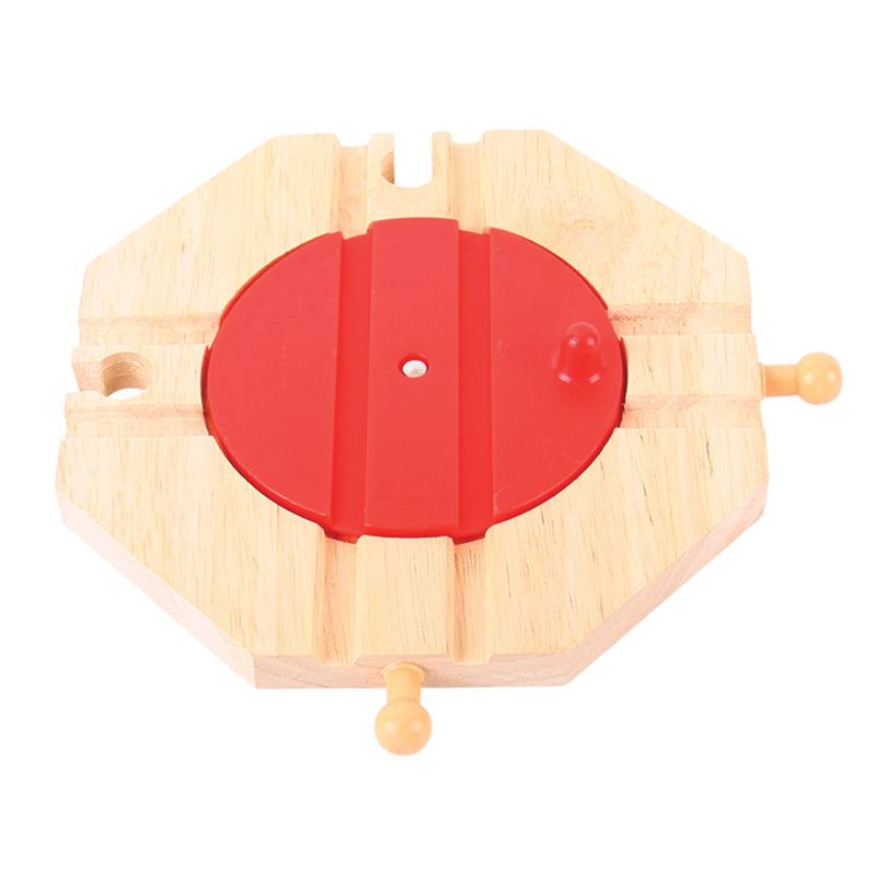 Load image into Gallery viewer, Bigjigs houten rails - 4-richting draaiplateau