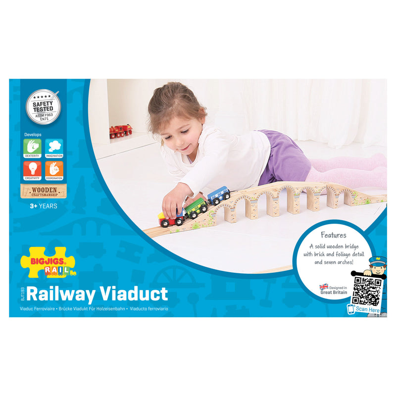 Afbeelding laden in galerijviewer, Bigjigs houten rails - spoorwegviaduct, 3dlg.