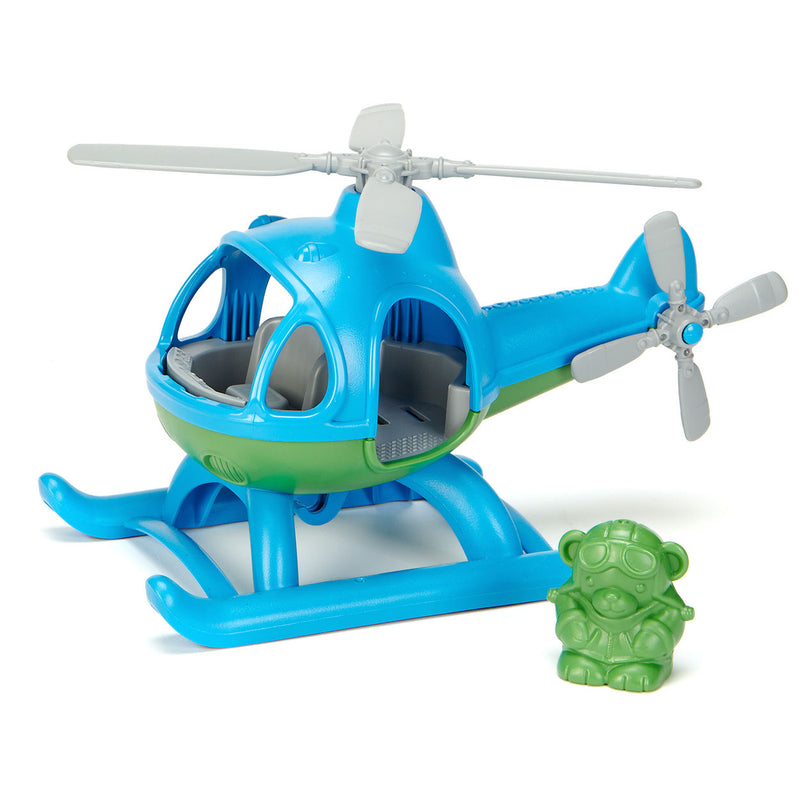 Load image into Gallery viewer, Bigjigs green toys helikopter