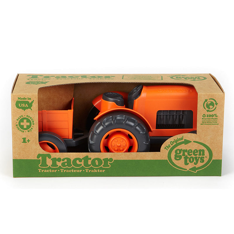 Afbeelding laden in galerijviewer, Green toys speelgoed speelgoed tractor met aanhangwagen - green toys