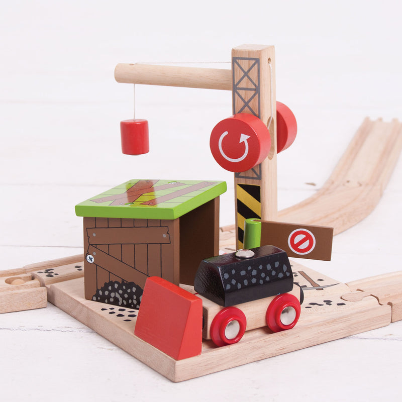 Load image into Gallery viewer, Bigjigs houten rails - steenkool mijn