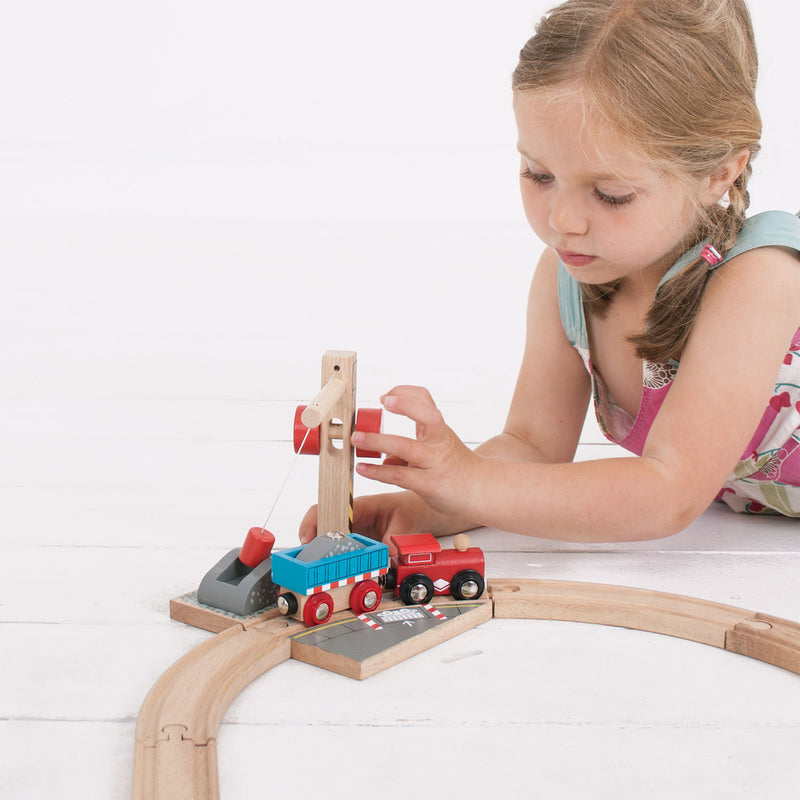 ギャラリービューアに画像をロードする, Bigjigs houten rails - gravel kraan