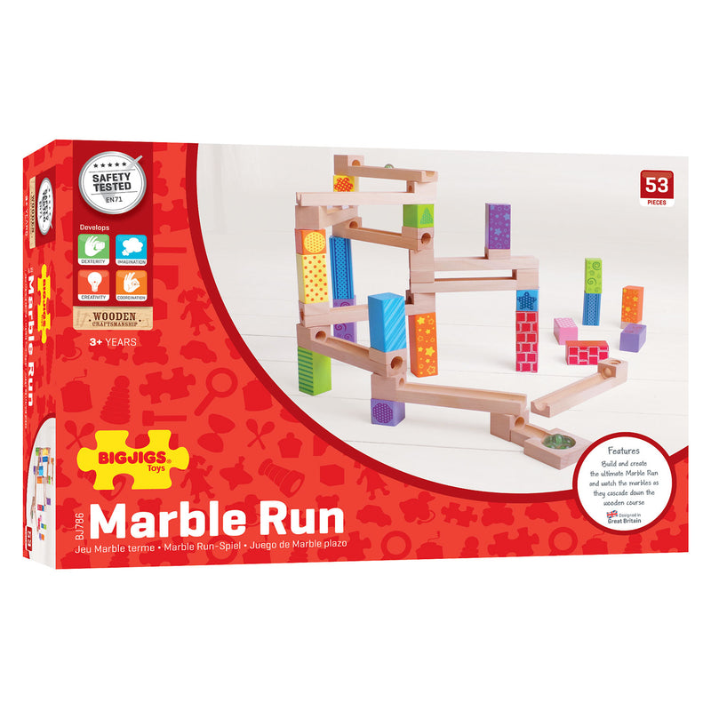 ギャラリービューアに画像をロードする, Bigjigs houten knikkerbaan - - 53-delig