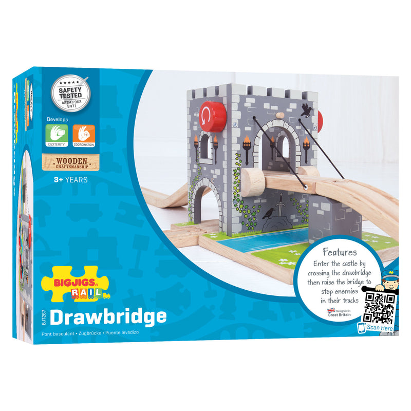 Afbeelding laden in galerijviewer, Bigjigs houten rails - ophaalbrug
