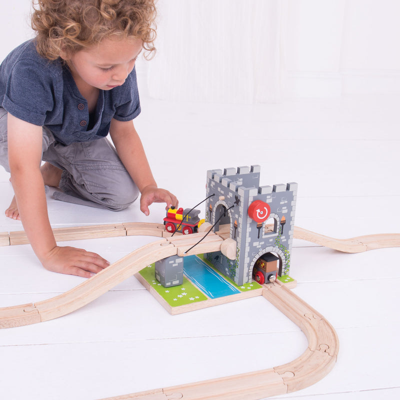 Afbeelding laden in galerijviewer, Bigjigs houten rails - ophaalbrug