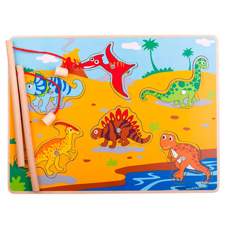 Load image into Gallery viewer, Bigjigs Magnetisch Visspel Dino's