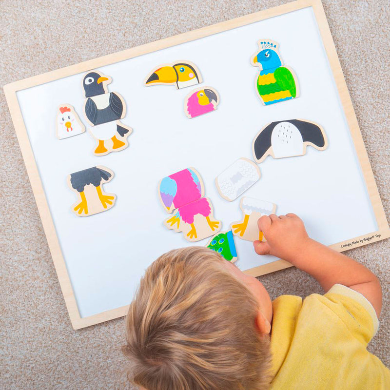 Afbeelding laden in galerijviewer, Bigjigs Mag-Play Magneetpuzzel Vogels