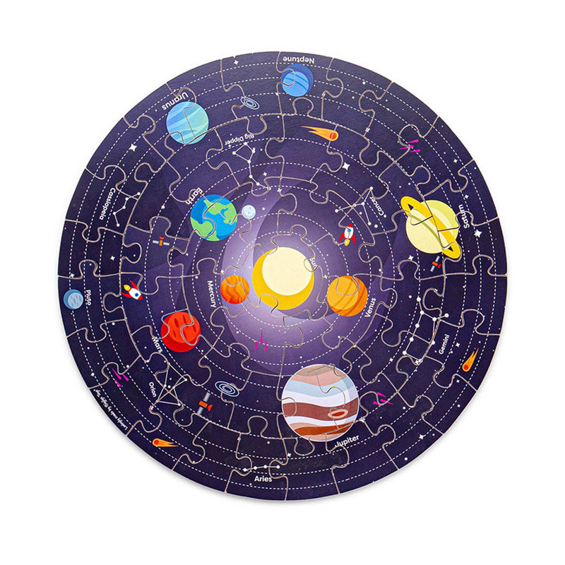 Afbeelding laden in galerijviewer, Bigjigs vloerpuzzel zonnestelsel rond, 39cm