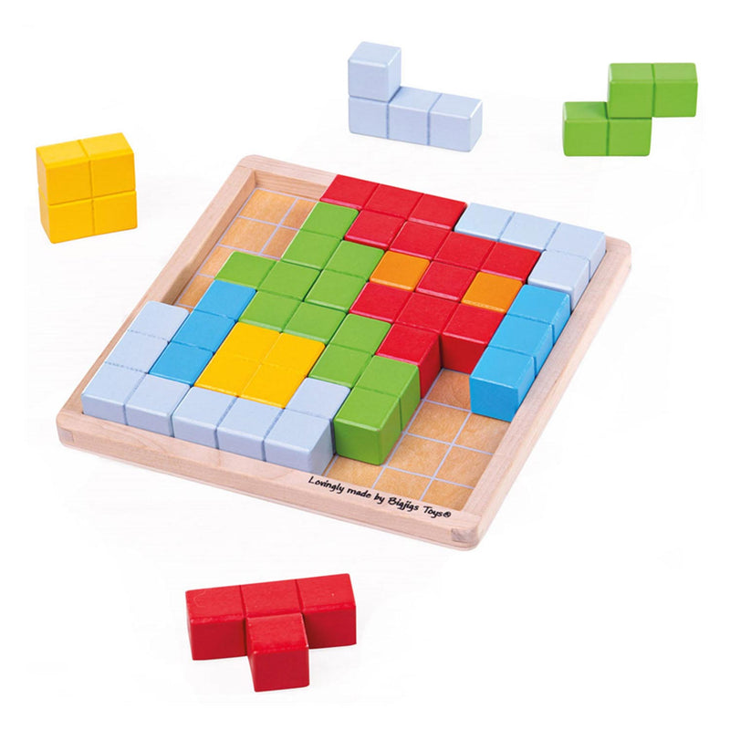 Load image into Gallery viewer, Bigjigs houten blokpuzzel patronen