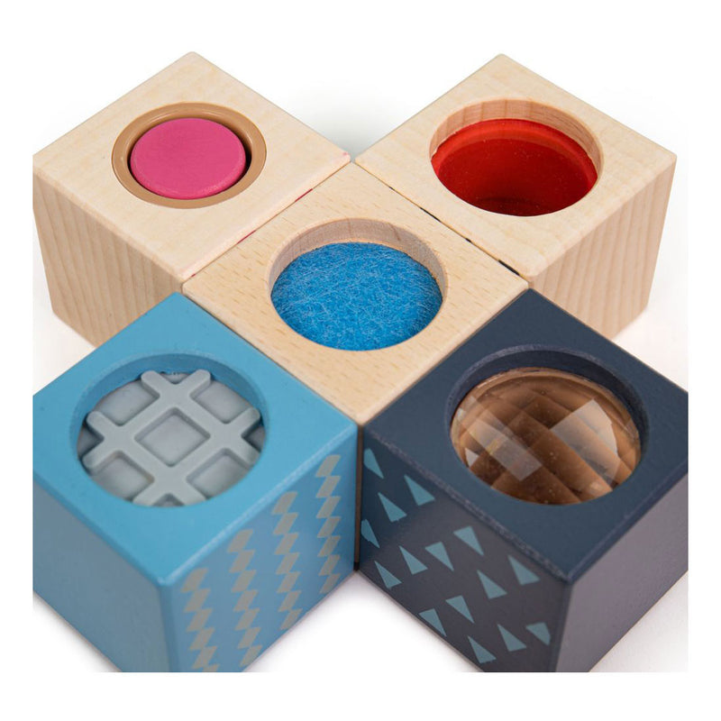 Afbeelding laden in galerijviewer, Bigjigs sensory blokken fsc 100%