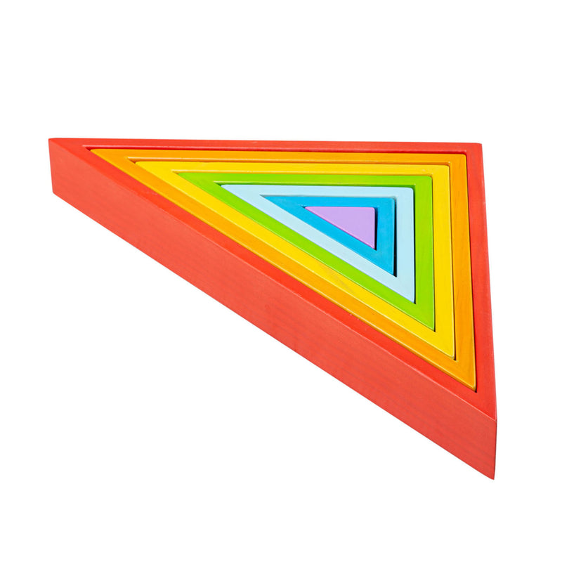 Load image into Gallery viewer, Bigjigs Houten Stapel Driehoeken, 7dlg.