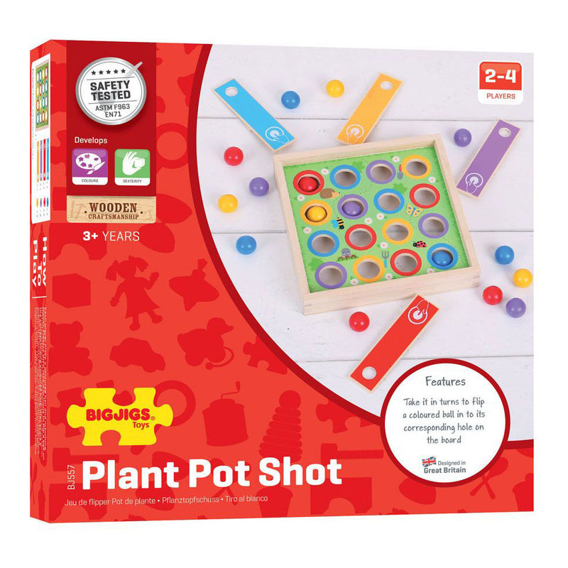Afbeelding laden in galerijviewer, Bigjigs toys plant pot shot (richt, schiet en scoor)