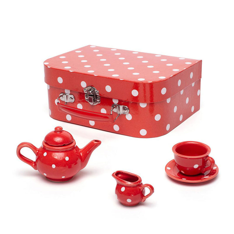 Load image into Gallery viewer, Bigjigs porseleinen theeservies in opgbergkoffer, 12dlg.