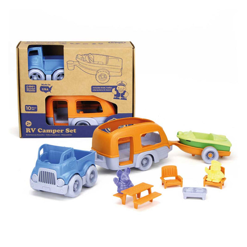 Load image into Gallery viewer, Green toys rv camper set - gerecycled plastic