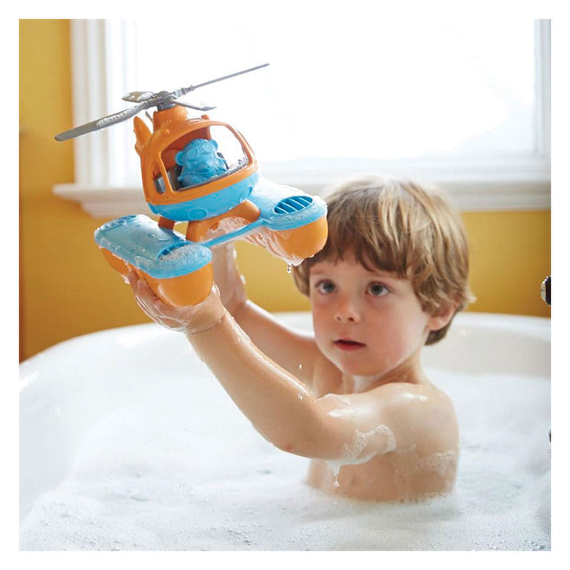 Chargez l'image dans la visionneuse de la galerie, Green toys zee helikopter oranje blauw