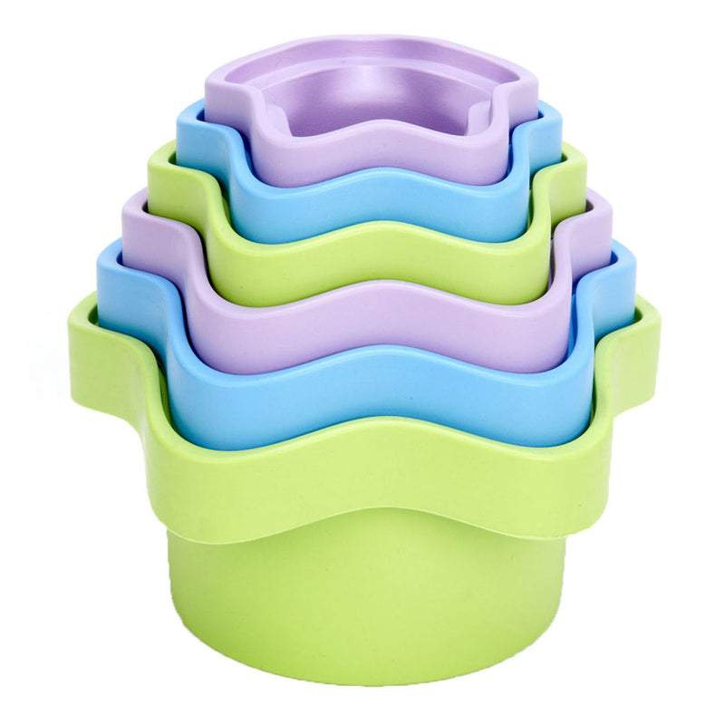 Afbeelding laden in galerijviewer, Green toys stapelaar bekers - sterretjes