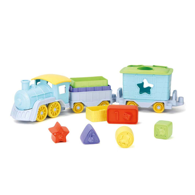 Load image into Gallery viewer, Green toys stapel en sorteer trein, 12dlg.