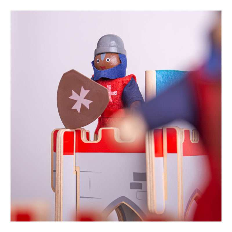 ギャラリービューアに画像をロードする, Bigjigs poppenhuispoppetjes - middeleeuwse ridders