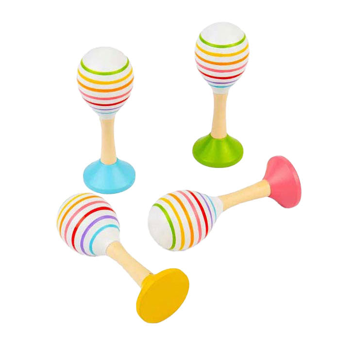 Afbeelding laden in galerijviewer, Bigjigs houten junior maraca, 2st.
