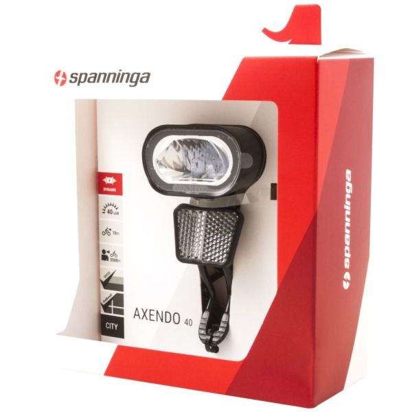 Load image into Gallery viewer, Spanninga koplamp Axendo 40 XDASc auto dynamo