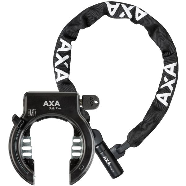 Load image into Gallery viewer, Set Ringslot AXA Solid Plus + AXA Linq City 100 - zwart