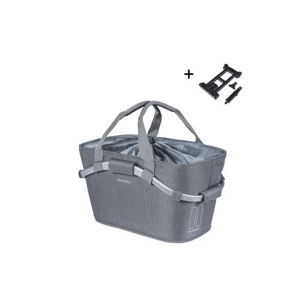 Load image into Gallery viewer, Basil mand achterop 2day carry all grijs | mik | 22l