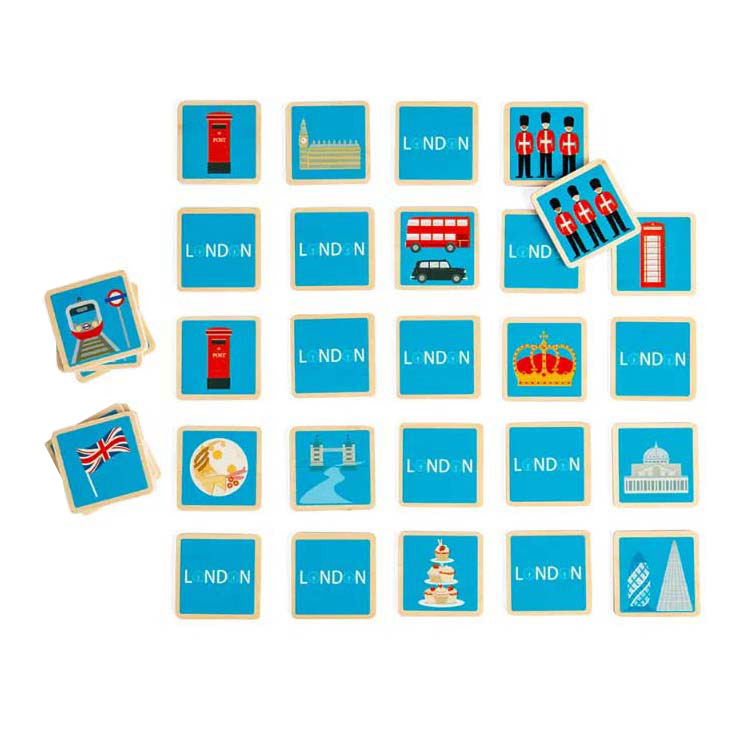 Load image into Gallery viewer, Bigjigs houten londen memo spel