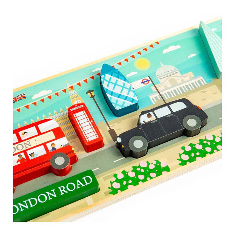 Load image into Gallery viewer, Bigjigs houten londen chunky puzzel, 8st.