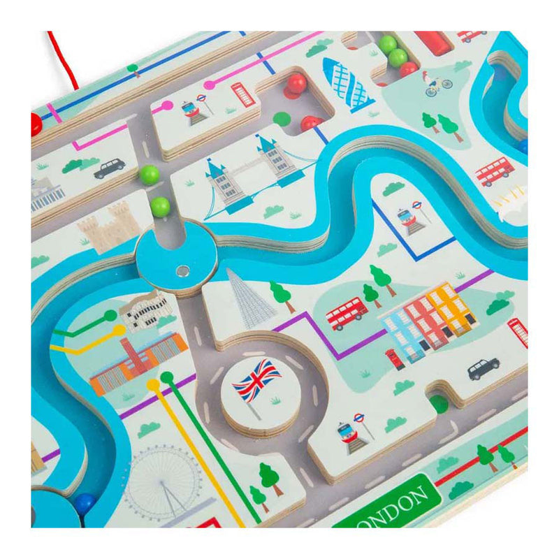 Load image into Gallery viewer, Bigjigs houten magnetische londen doolhof