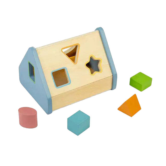 Load image into Gallery viewer, Bigjigs vormenstoof-huisje, 5dlg.