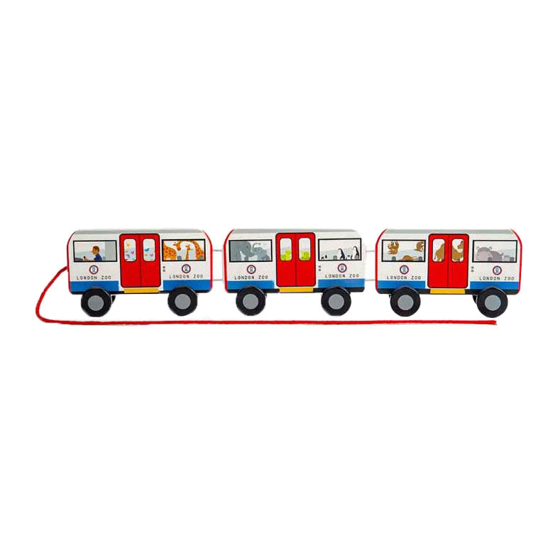 Load image into Gallery viewer, Bigjigs houten londen trekbus