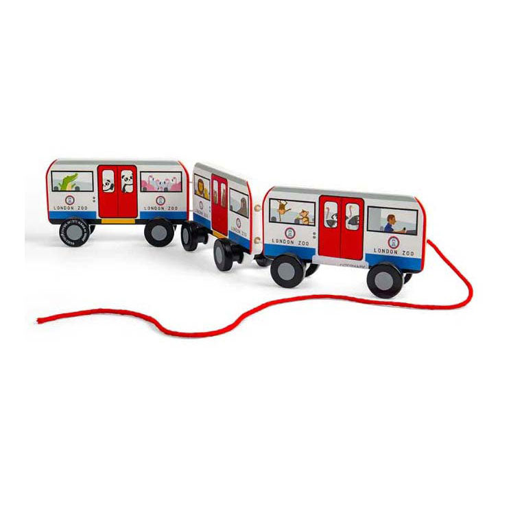 Load image into Gallery viewer, Bigjigs houten londen trekbus