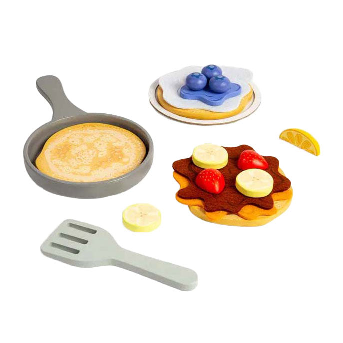 Load image into Gallery viewer, Bigjigs houten pannenkoeken speelset, 16dlg.