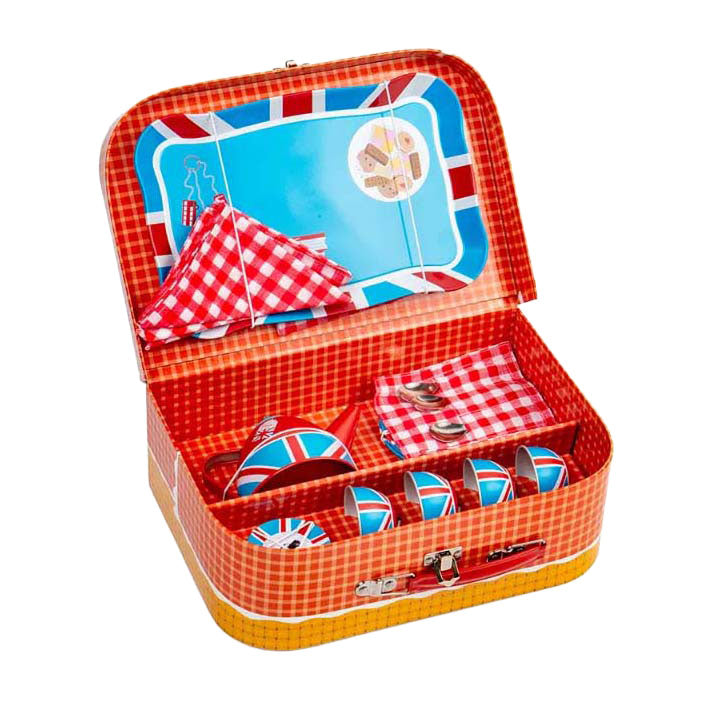 Load image into Gallery viewer, Bigjigs londen theeservies speelset, 24dlg.