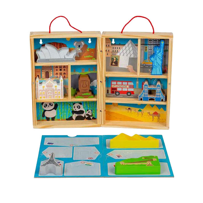 Load image into Gallery viewer, Bigjigs houten reis speelset, 10dlg.