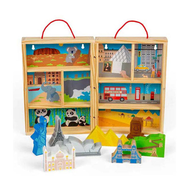 Load image into Gallery viewer, Bigjigs houten reis speelset, 10dlg.