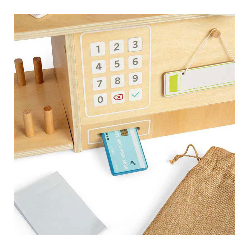 Load image into Gallery viewer, Bigjigs houten postkantoor speelset, 19dlg.