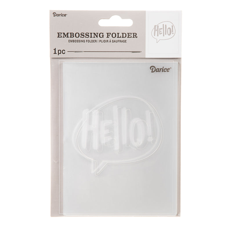 Laden Sie das Bild in Galerie -Viewer, Darice • embossing sjabloon hello