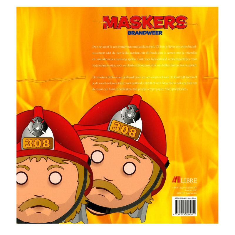 Load image into Gallery viewer, Centraal boekhuis maskers: brandweer