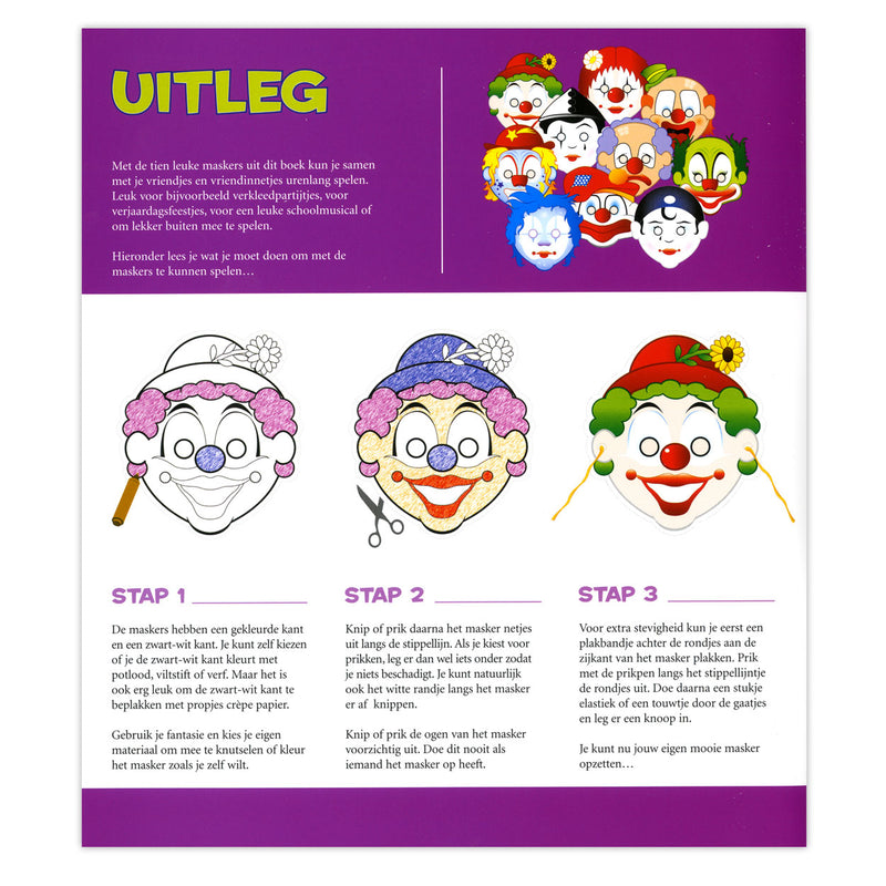 Chargez l'image dans la visionneuse de la galerie, Centraal boekhuis maskers: clowns