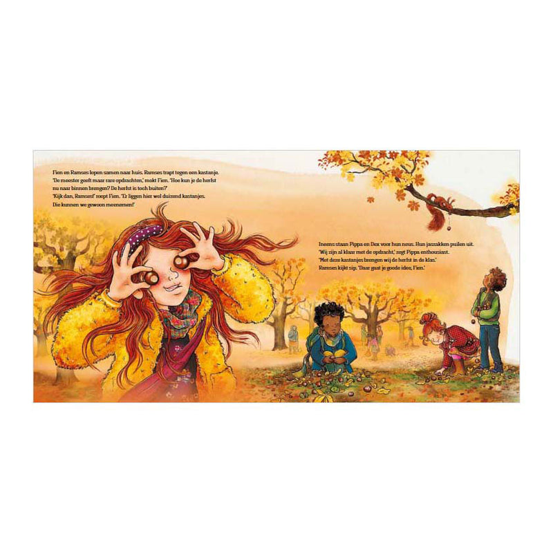 ギャラリービューアに画像をロードする, Centraal boekhuis op zoek naar de herfst