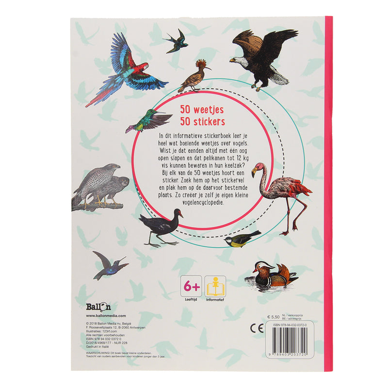 Load image into Gallery viewer, 50 Weetjes 50 Stickers - Vogels