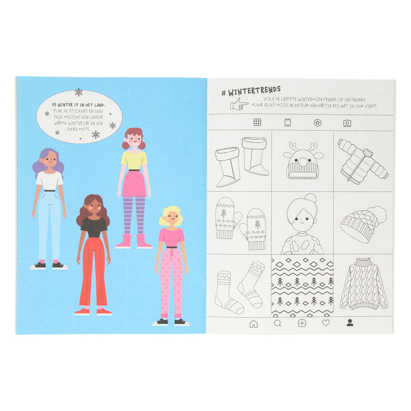 Load image into Gallery viewer, Standaard uitgeverij mijn sticker- en activiteitenboek i love mode