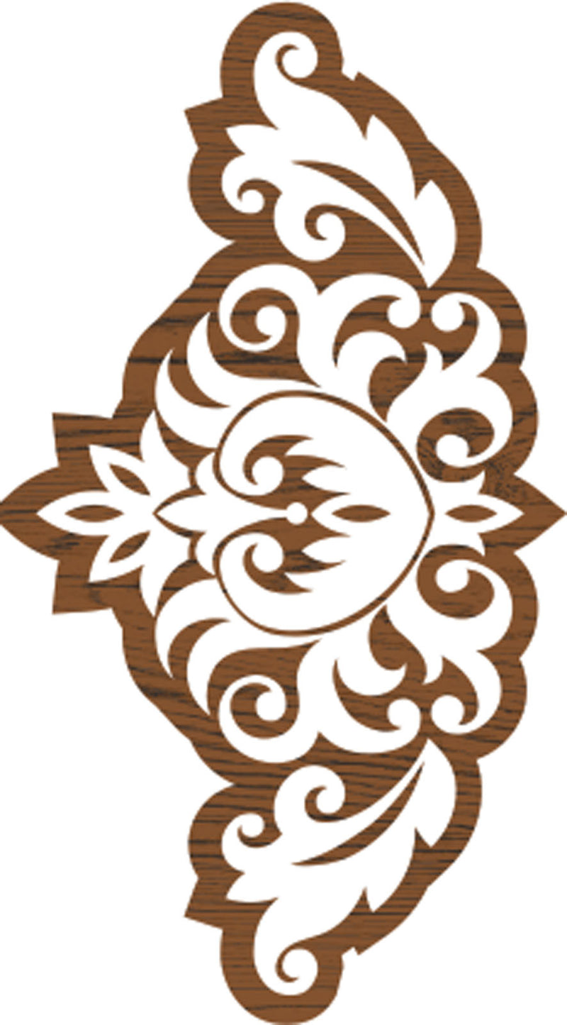 Load image into Gallery viewer, Fabric creations • block printing border 7,6x4,5cm baroque