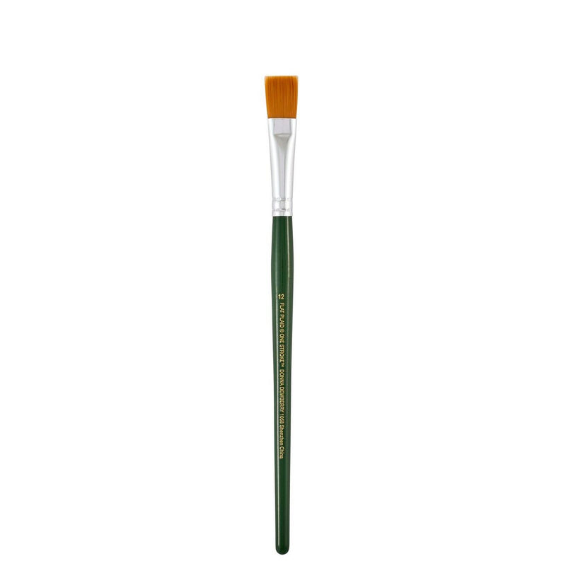 Load image into Gallery viewer, Folkart • one stroke brush sets flat brush #12