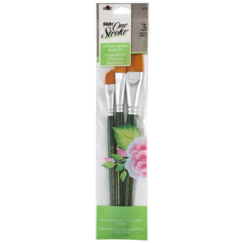 Load image into Gallery viewer, Folkart • one stroke brush sets angle brush set 3x