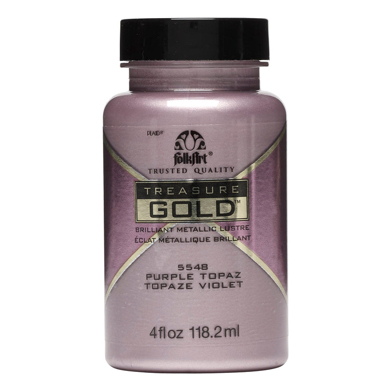 Load image into Gallery viewer, Folkart • treasure gold 118ml purple topaz